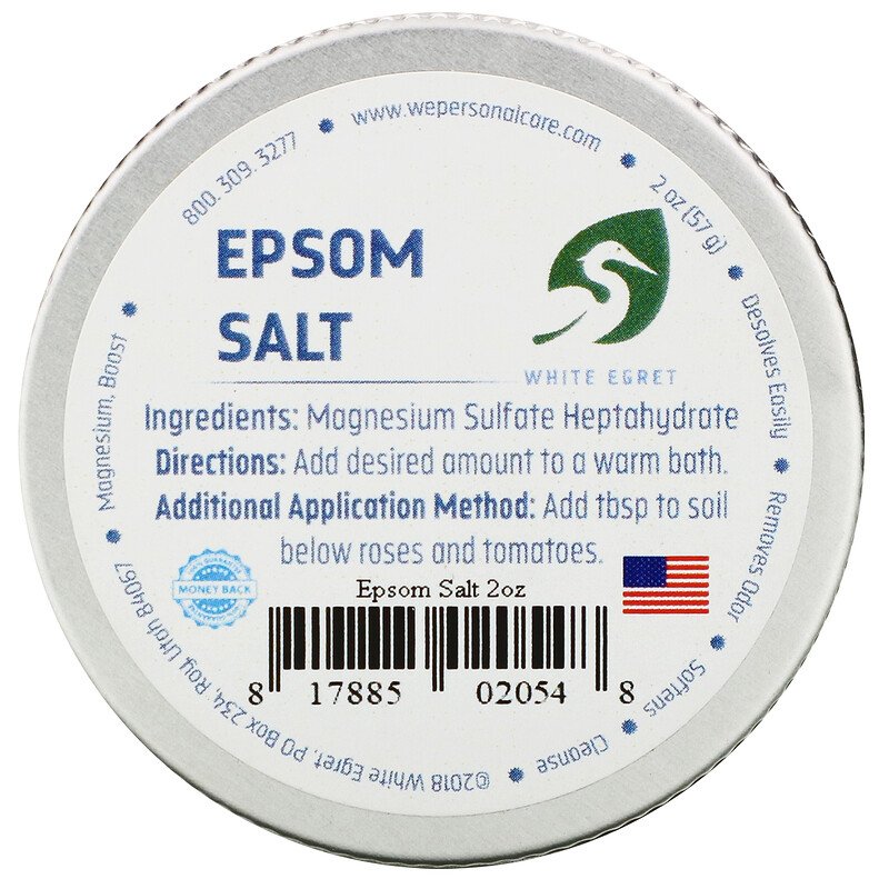 White Egret Personal Care - Epsom Salt 2 oz (57 g)